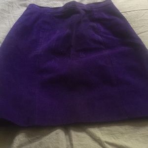 Vintage blue violet mini skirt